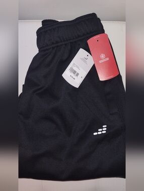 BCG Mens Training Performance Fleece Pant Caviar Black, Size-S NWT